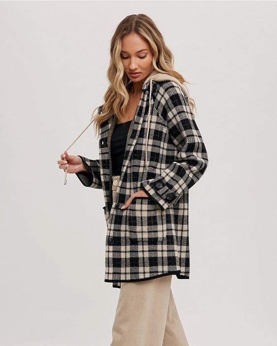 Fireside Flannel Jacket with Hood