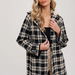 Fireside Flannel Jacket with Hood