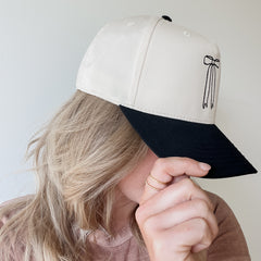 Bow Embroidered Trucker Hat