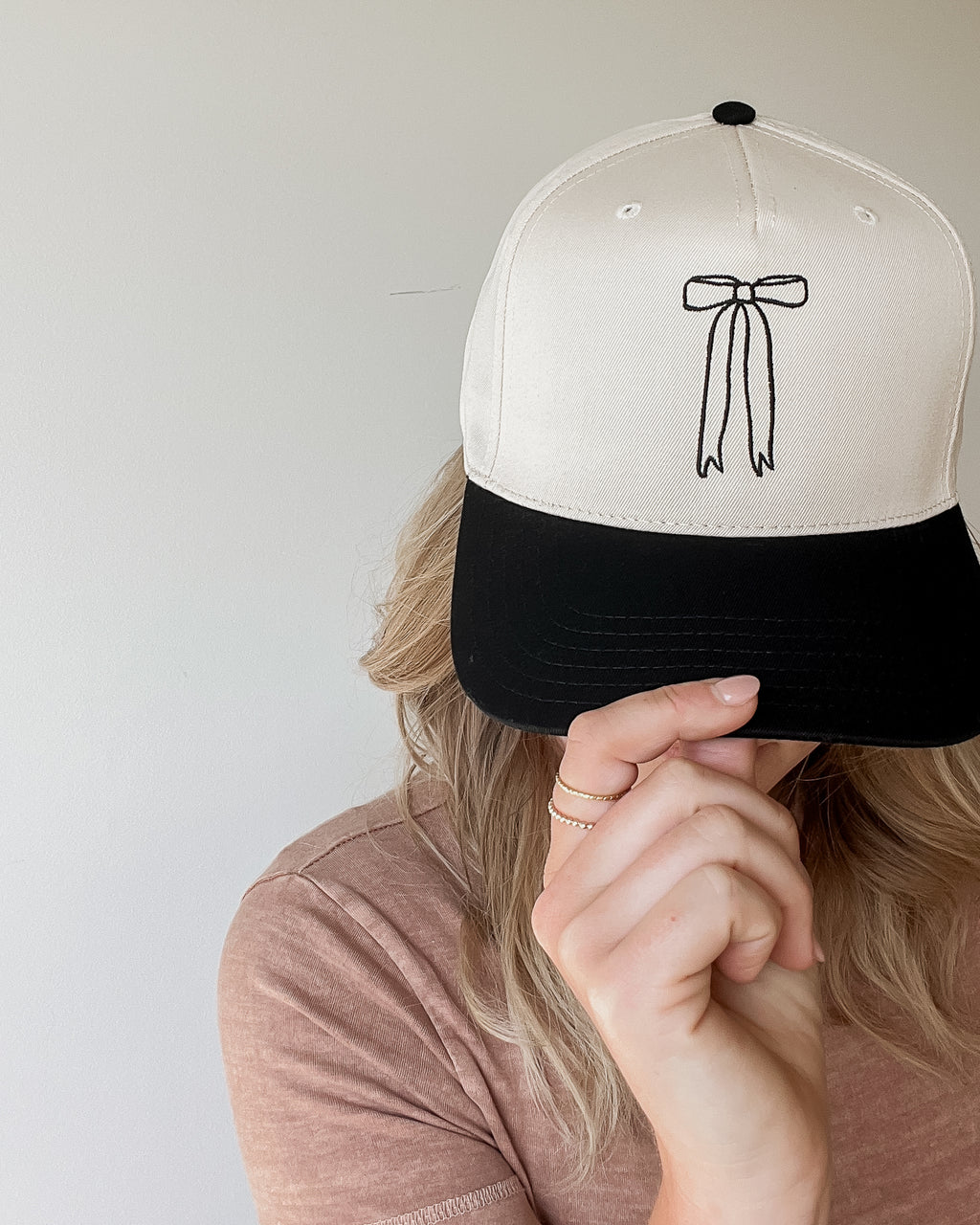 Bow Embroidered Trucker Hat