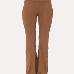 Happy Hem High Waist Leggings | Brown