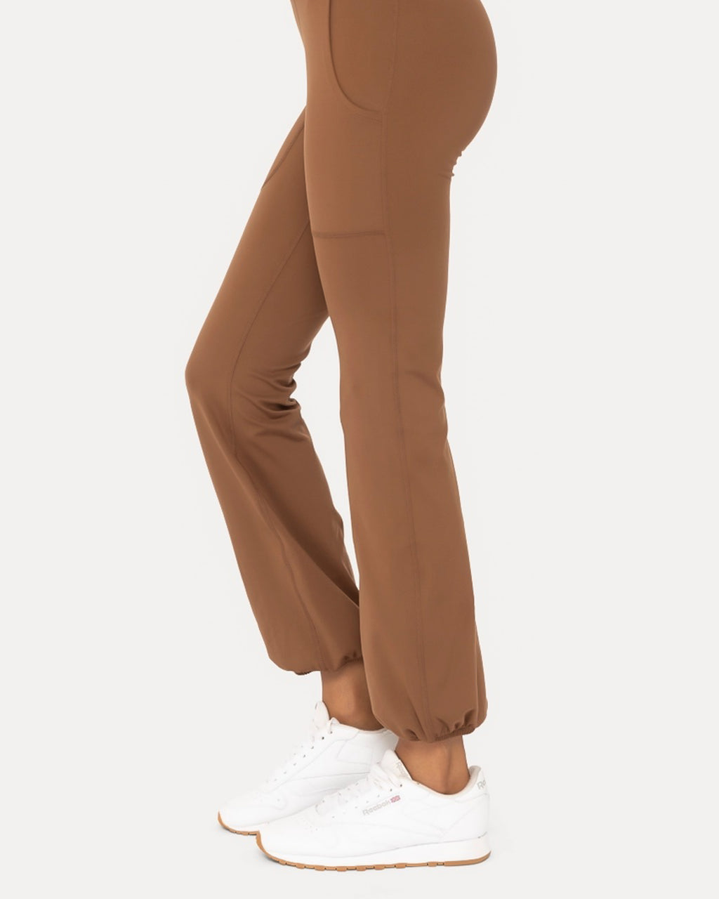 Happy Hem High Waist Leggings | Brown