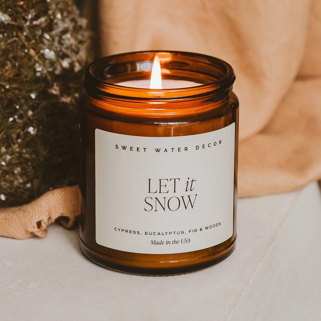 Let It Snow Candle