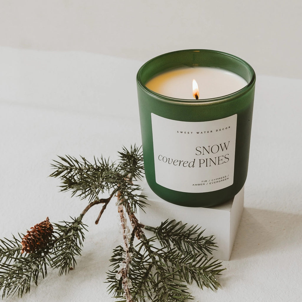 Snow Covered Pines Soy Candle