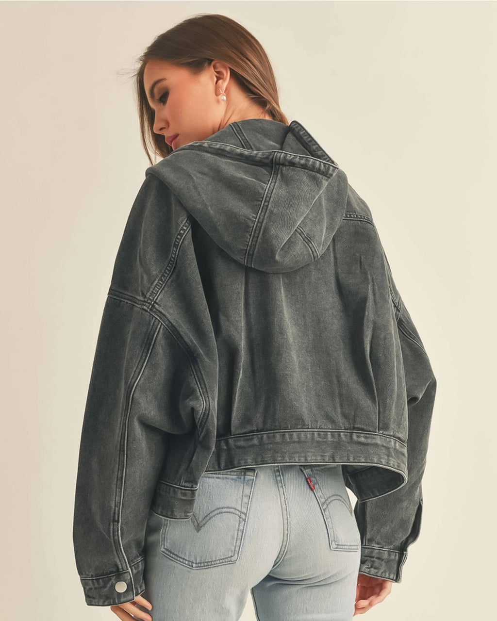 Carefree Cropped Denim Jacket