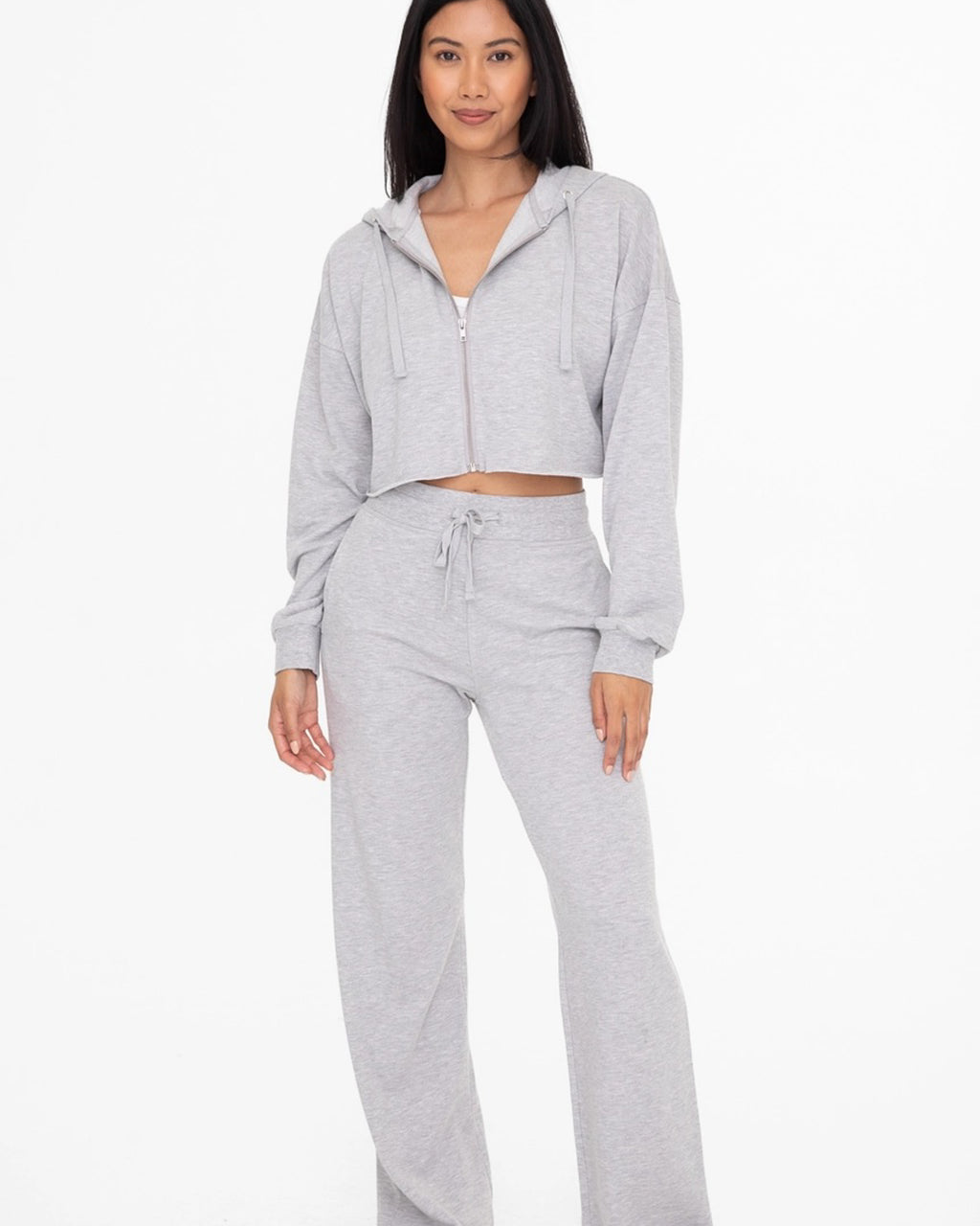 Feel-Good Wide Leg Sweatpants | Grey