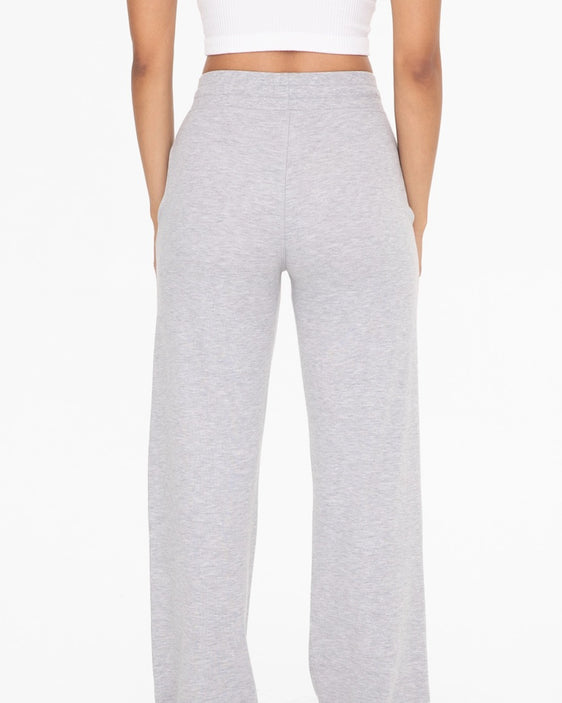 Feel-Good Wide Leg Sweatpants | Grey