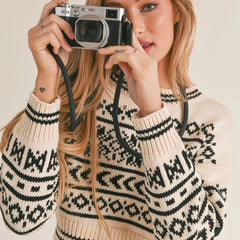 Feelin Festive Printed Sweater