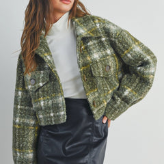 Cropped Sherpa Jacket