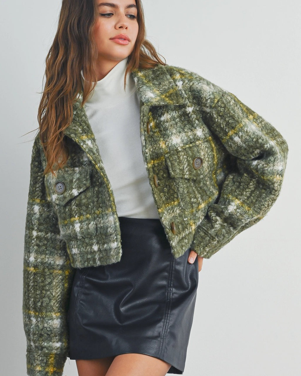 Cropped Sherpa Jacket