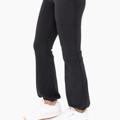 Happy Hem High Waist Leggings | Black