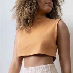 Sun-Kissed Cotton Crop Top