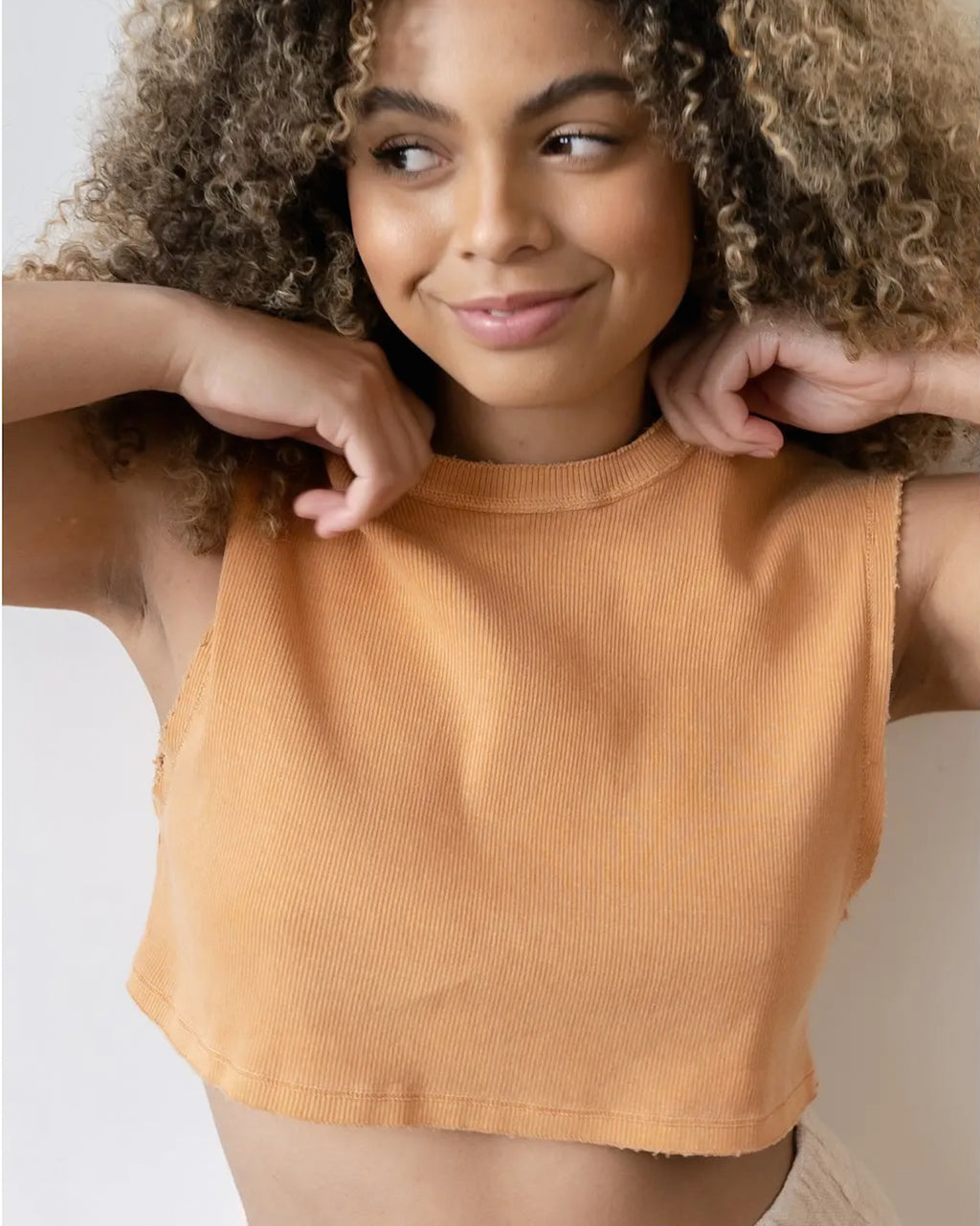 Sun-Kissed Cotton Crop Top