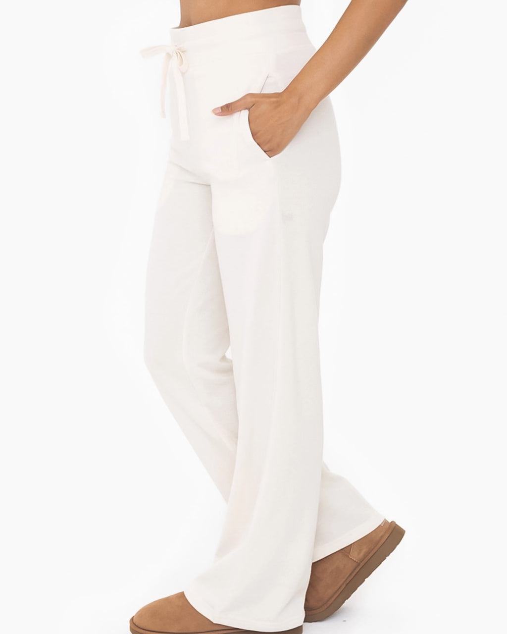 Feel-Good Wide Leg Sweatpants | Natural