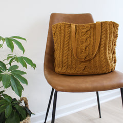 Long Weekend Cable Knit Tote