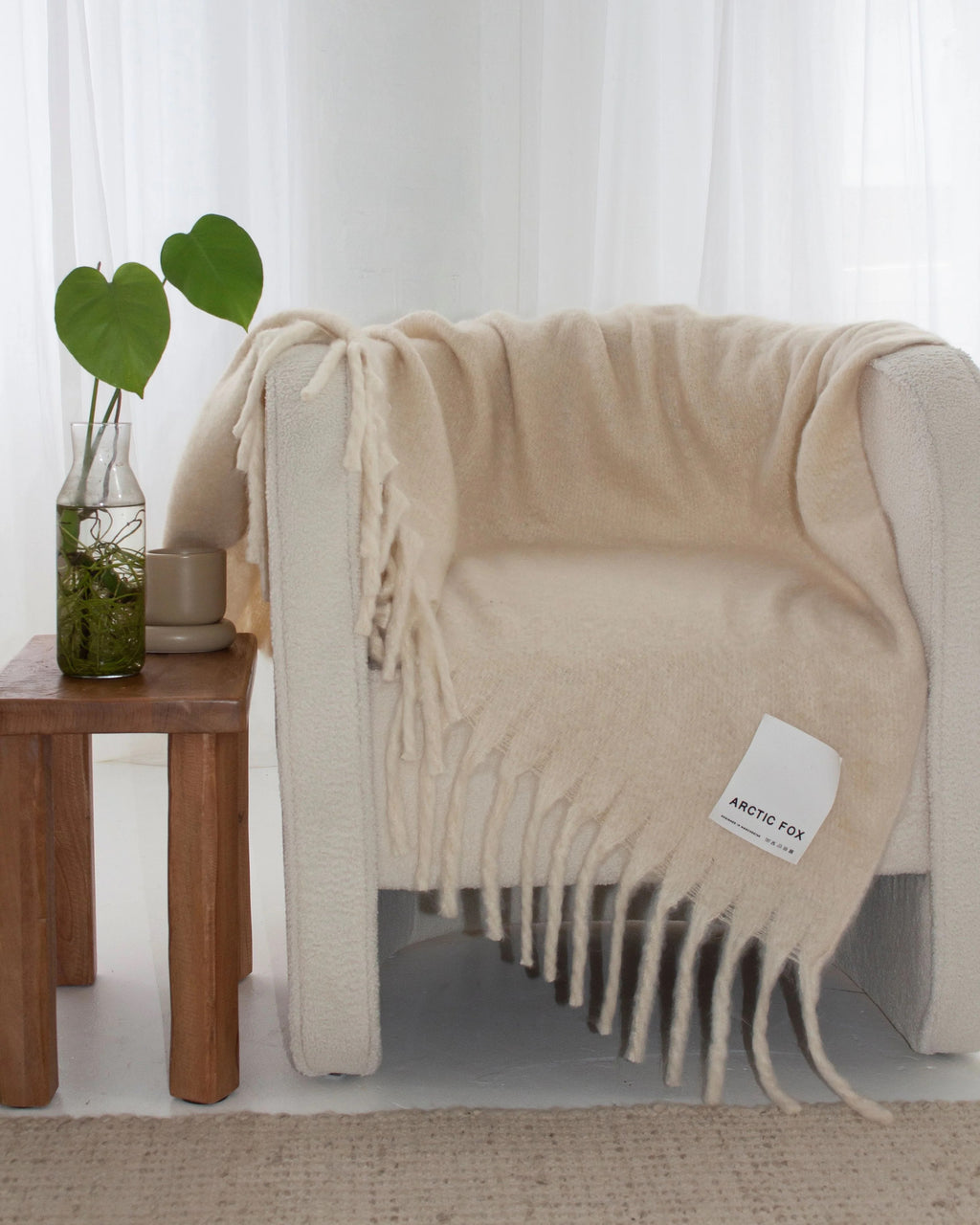 The Reykjavik Throw Blanket - Beige