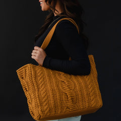 Long Weekend Cable Knit Tote