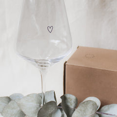 "Heart" Wine Glass