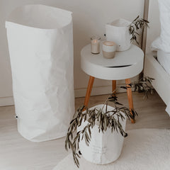 Large Washable Paper Bag | White